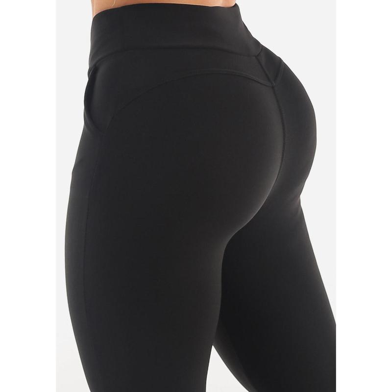 Butt Lift High Waist Black Skinny Ankle Pants