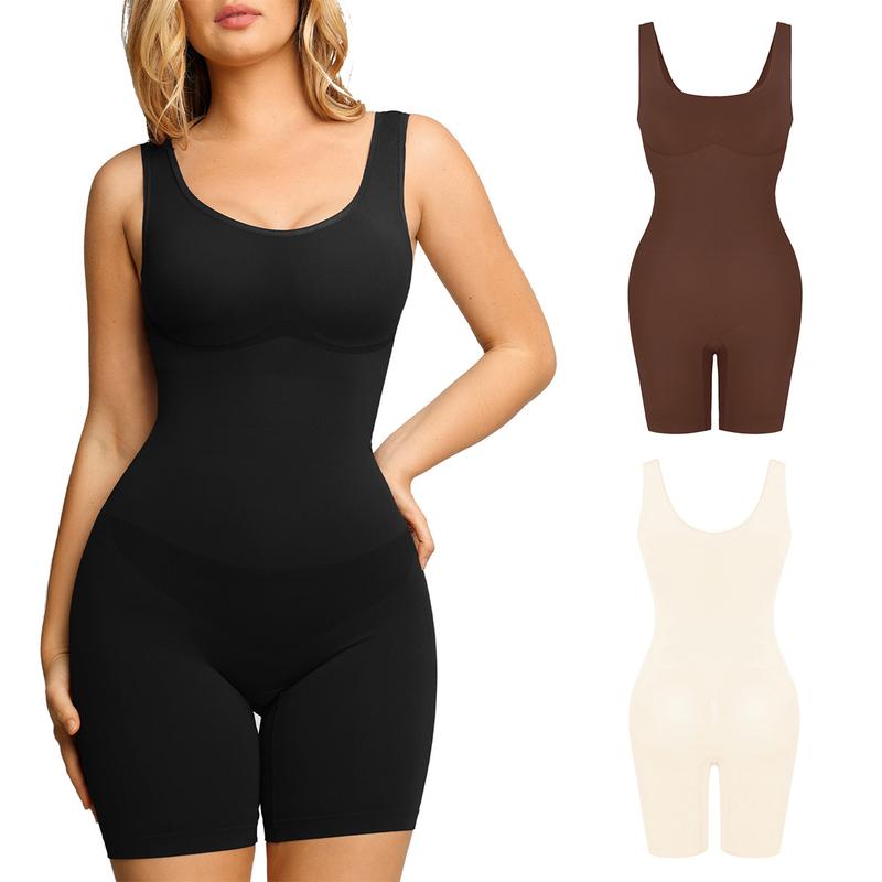 Popilush The Shapewear Bodysuit Crew Neck Seamless Bodysuits Comfortable Womenswear