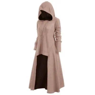 Gothic Witch Tunic Hooded Robe: Perfect for Halloween, Fancy Dress Parties Womenswear Clothing