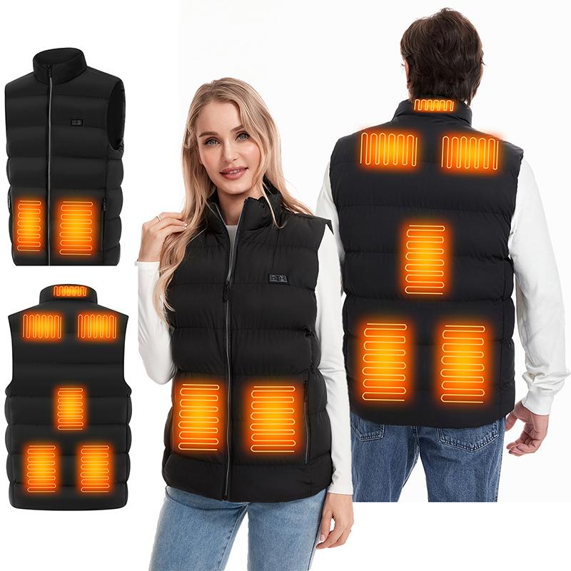 Winter Heated Vest Black [No Battery] Warm and Heating Jacket to Keep Out the Cold Winter Outdoor heated Jacket for Women Heating Jacket coat warm vest