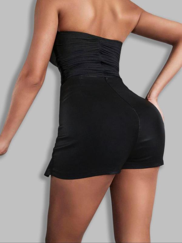 Women's 2 in 1 Zipper High Waist Skort, Fashionable Solid Color Bodycon Mini Skort for Daily Outdoor Wear, Ladies Bottoms for All Seasons