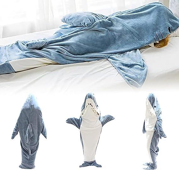 Shark Blanket Hoodie Onesie Shark Sleeping Bag Adult Onesie Pajamas