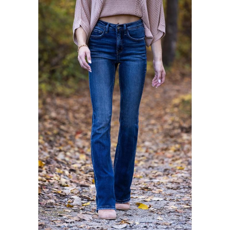 3 LENGTHS The Rachel by Lovervet: High-Rise Tummy Control Bootcut Denim Fabric Fit