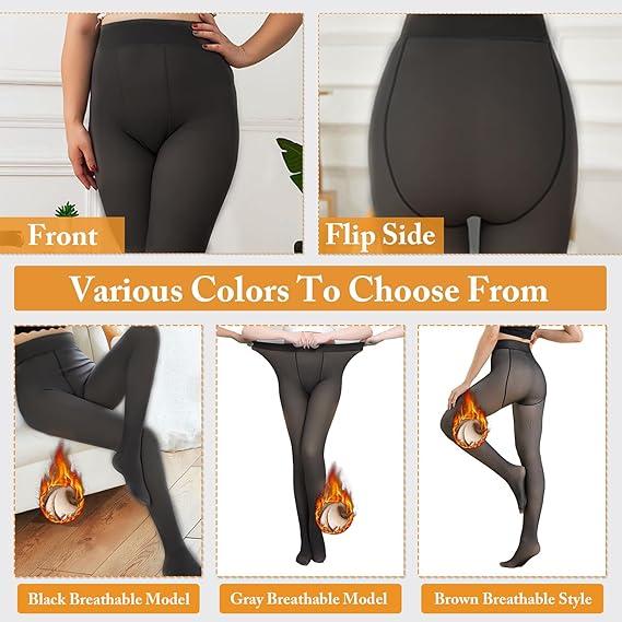 [HOT PRODUCTS 2024] Fleece Lined Tights Sheer Women - Fake Translucent Warm Pantyhose Leggings Sheer Thick Tights for Winter