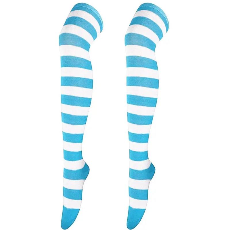 Striped Patterned Socks (Thigh High)