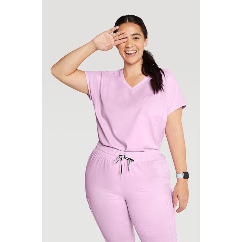 Walker Drop Shoulder 2-Pocket TLC Scrub Top