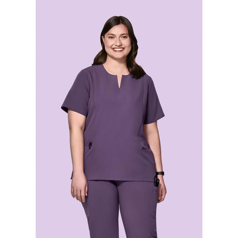 5 Pocket Notch Neck Top Dewberry