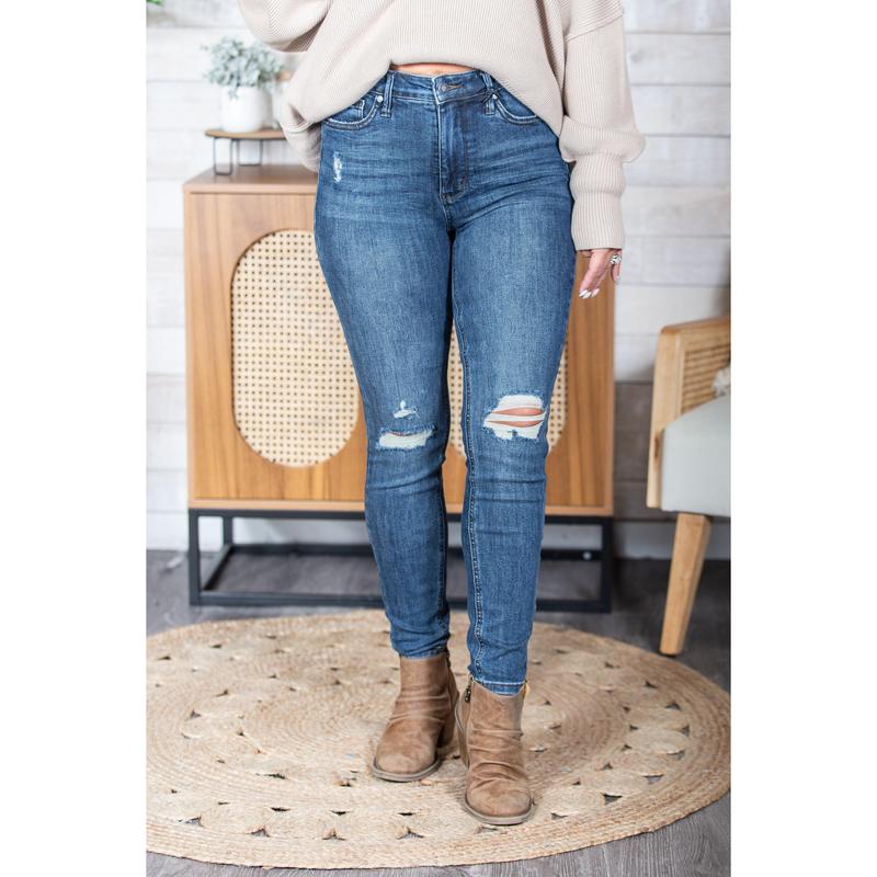 The Danielle Mid Rise Tummy Control Judy Blue Jeans