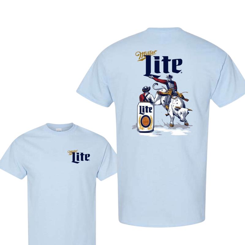 Sarah Quick Lite Beer Rodeo T-shirt, men's and women's sides, Top Classic Cotton, for every family  NDC Womenswear Clothing