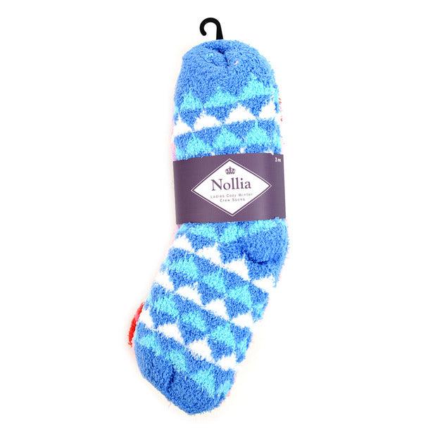 Women's Socks - Assorted 3 Pack Warm Fuzzy Socks