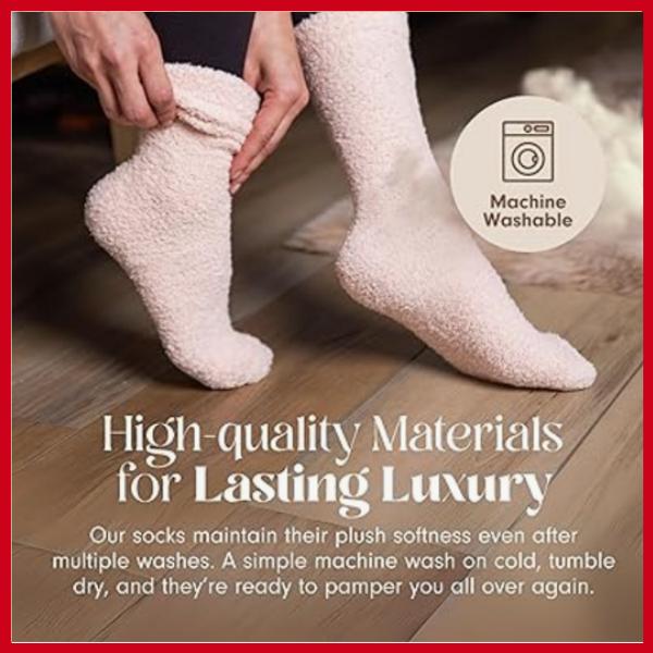 Unboxme Gifts Warm & Cozy Ultra-Luxe Cloud Sock for Women & Men - Super Soft Luxurious Fabric Sleep Socks