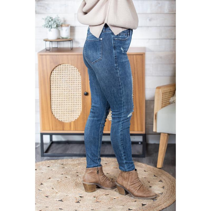 The Danielle Mid Rise Tummy Control Judy Blue Jeans