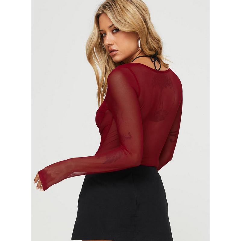 Leonie Bodysuit Burgundy