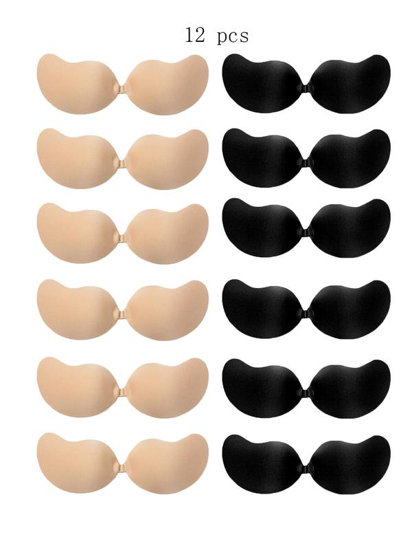 Women's Solid Color Silicone Nipple Cover, Breathable Invisible Strapless Nipple Cover, Women's Lingerie Accessories for Daily Wear