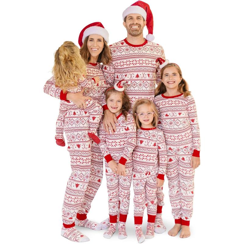 Family Matching Christmas and Holiday Pajama Sets in Cotton