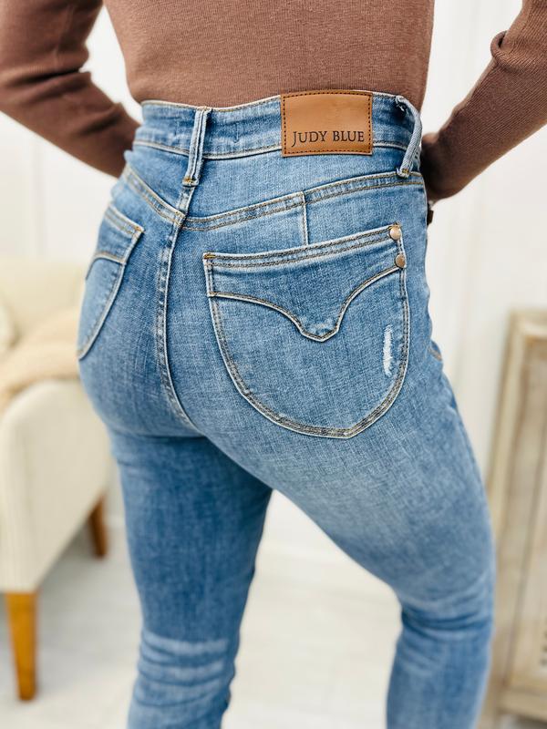 Judy Blue The Trifecta 2.0 Tummy Control And Butt Lifting Skinny Jeans in REG CURVY