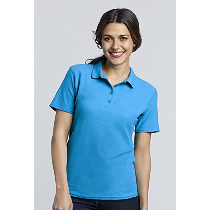 Gildan Softstyle Womens Ladies Short Sleeve Double Pique Polo Shirt