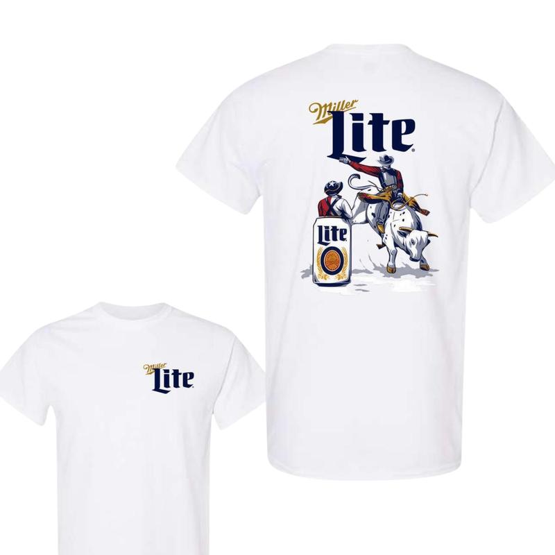 Sarah Quick Lite Beer Rodeo T-shirt, men's and women's sides, Top Classic Cotton, for every family  NDC Womenswear Clothing