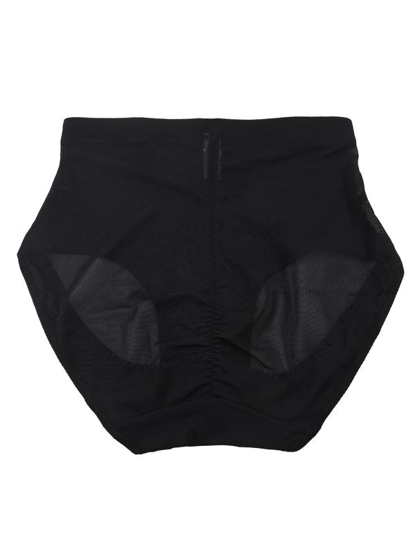 Women's High Waist Tummy Control Panty, Solid Breathable Comfortable High Waist Knicker for Daily Wear, Women Underwear for All Seasons