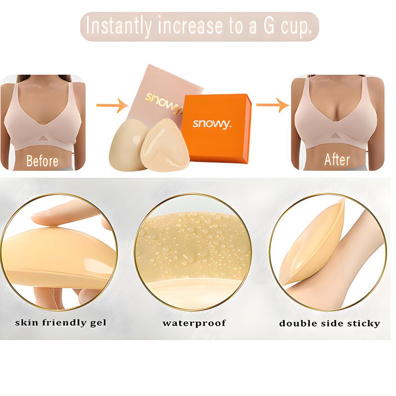 Snowy Sticky Cup Inserts.v.Instant Boost Double Sided Adhesive Bra Cup for Women,Fitted Fitted Underwear Lady Comfort Clothing Accessories Womenswear brand covers push up swim inserts bikini insert seamless sticky