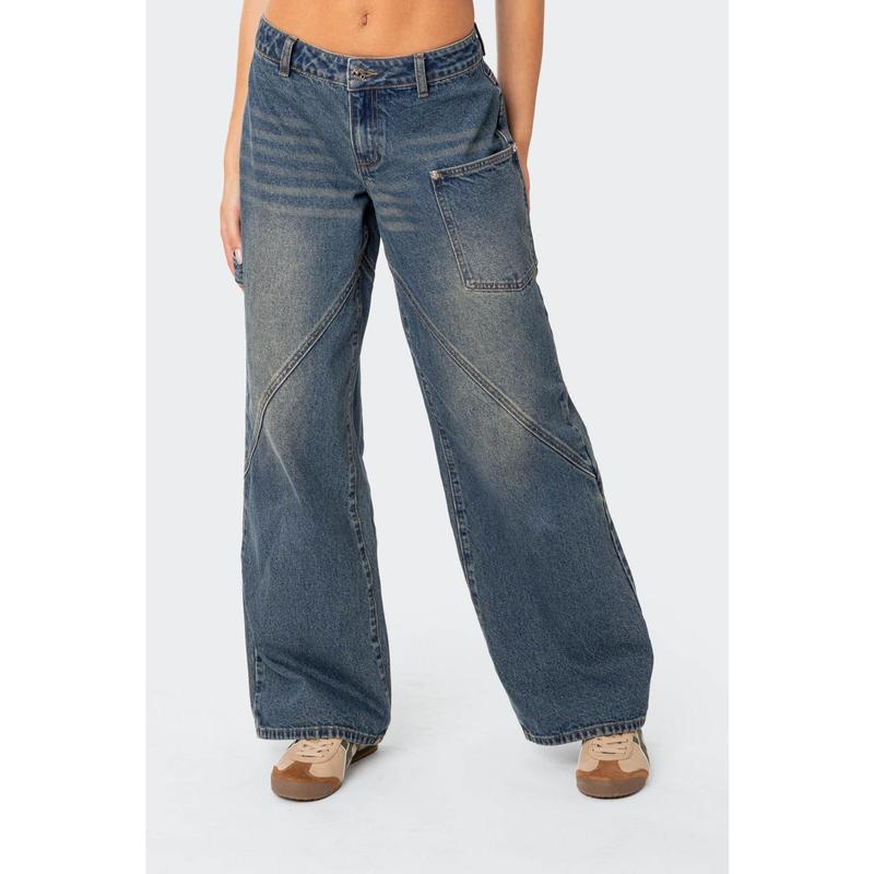 Serena Low Rise Carpenter Jeans