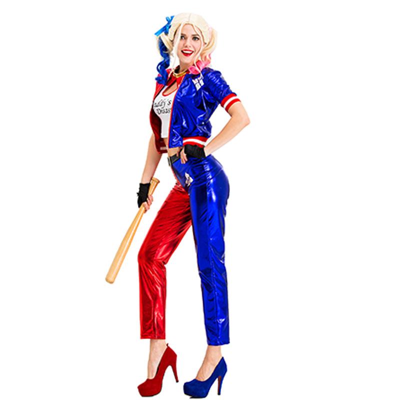 [Arrive After Halloween] Adult Cosplay Costume Harley Quinn Sexy Set Movie Cosplay For Women