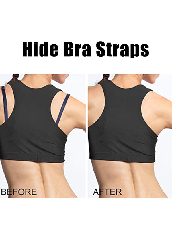 4pcs Solid Heart Shaped Bra Strap Buckle, Invisible Anti-slip Bra Strap Buckle for Daily Use, Bra Accessories for Women