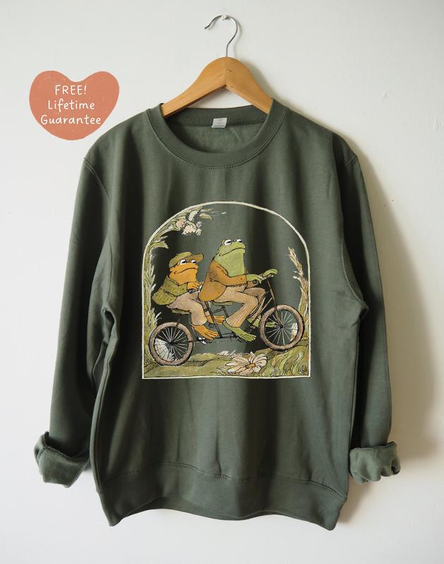 Frog And Toad Sweatshirt Sweater Lifetime Guarantee On Print Classic Book Sweatshirt Cottagecore Sweatshirt Frog Sweatshirt Vintage Sweater - Hoodie - Tshirt