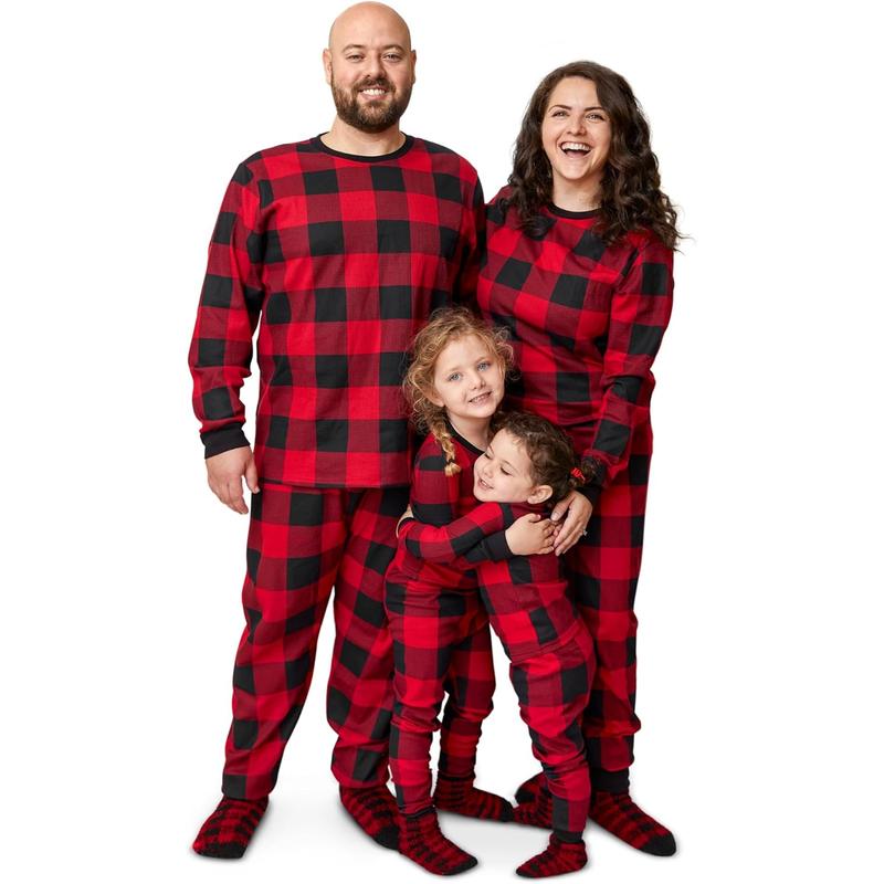 Family Matching Christmas and Holiday Pajama Sets in Cotton