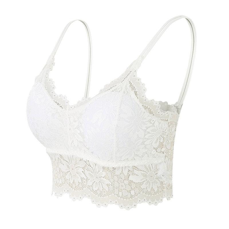 Bra top, women's lace back strap, bra wrap, women's bra style vest