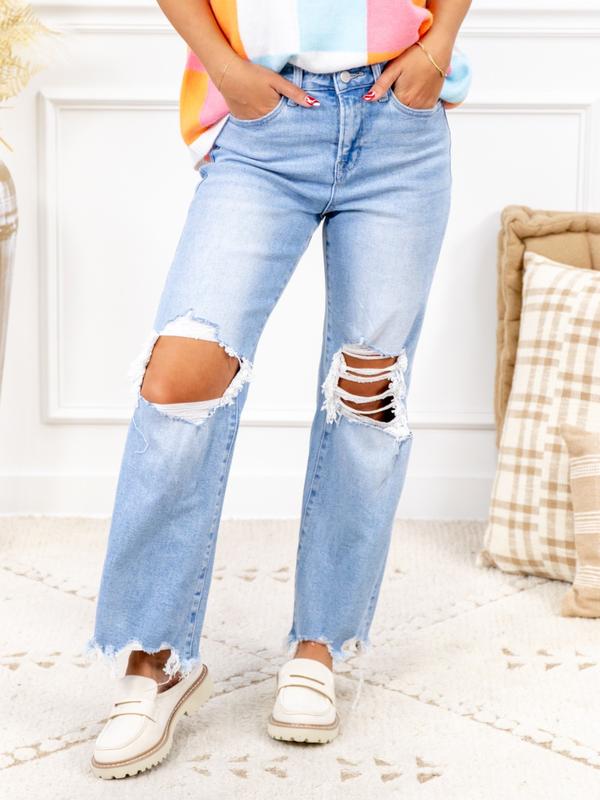 Bad Reputation Distressed Crop Flare Jeans