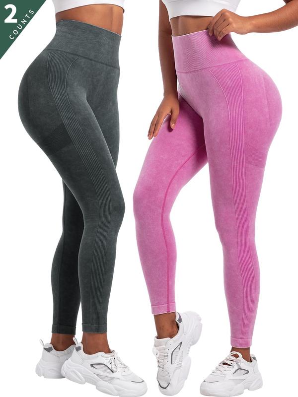 Women's Solid Color Ruched High Waist Leggings, Casual Comfy Warm Skinny Pants for Daily Wear, Ladies Bottoms for All Seasons