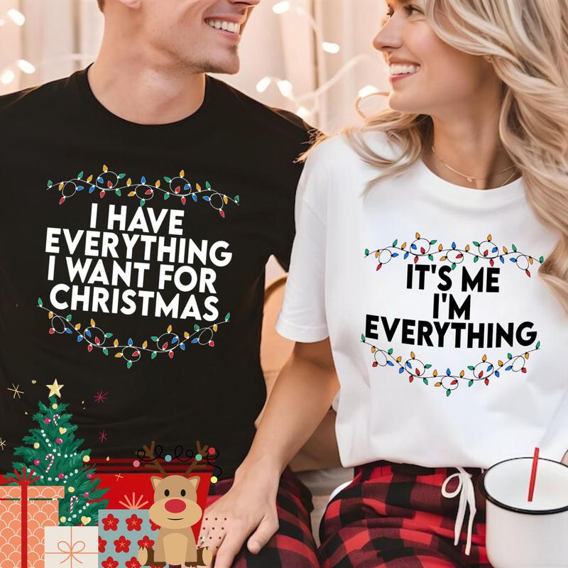 Christmas Shirt, Christmas Couple Matching T-Shirt, Funny Christmas Tee, Christmas Pajama, Vacation Tee