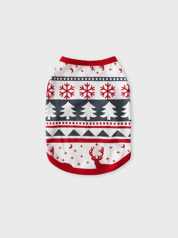 PatPat Christmas Pajamas Soft & Stretchy Fair Isle Reindeer Family Christmas Pajamas Matching Sets Christmas Tree Patterned Sleepwear Soft and Fun Xmas PJS for Women Men Couples Adult Kids Dogs,cute pajama,cozy pajamas