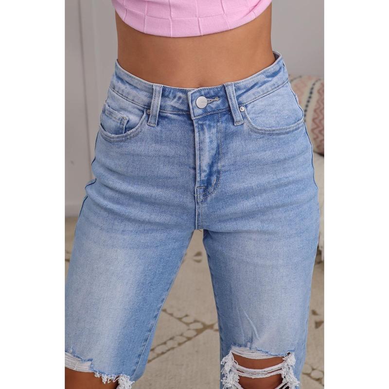 Bad Reputation Distressed Crop Flare Jeans