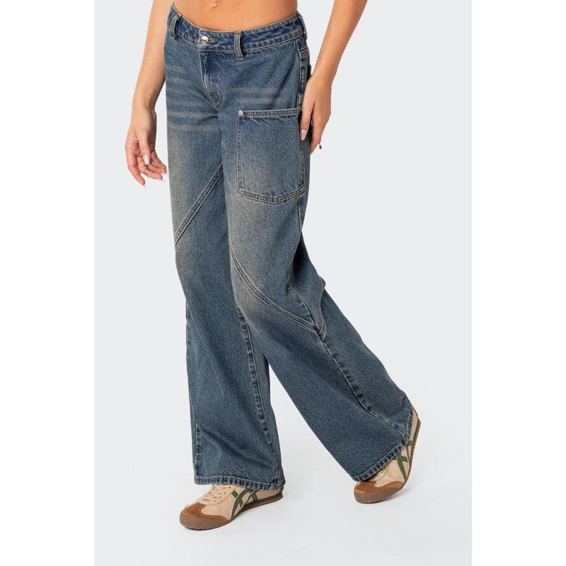 Serena Low Rise Carpenter Jeans