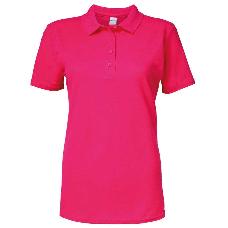 Gildan Softstyle Womens Ladies Short Sleeve Double Pique Polo Shirt