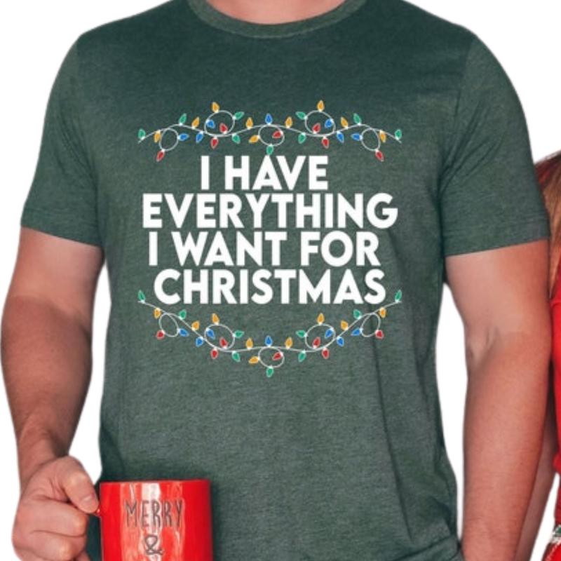 Christmas Shirt, Christmas Couple Matching T-Shirt, Funny Christmas Tee, Christmas Pajama, Vacation Tee