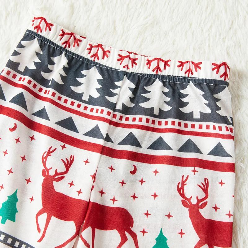 PatPat Christmas Pajamas Soft & Stretchy Fair Isle Reindeer Family Christmas Pajamas Matching Sets Christmas Tree Patterned Sleepwear Soft and Fun Xmas PJS for Women Men Couples Adult Kids Dogs,cute pajama,cozy pajamas