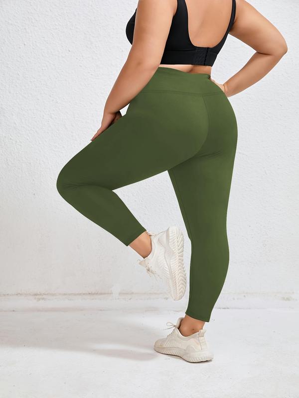  Solid High Waist Thermal Lined Leggings, Casual Comfy Warm Skinny Pants for Daily Wear, Leggings for Women, Women's Bottoms for Fall & Winter