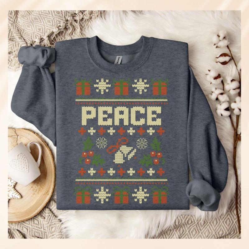 Matching Couples Ugly Christmas Sweater, Ugly Adult Humor Holiday Sweater, I Come In Peace Ugly Christmas Sweater, Ugly Christmas Party