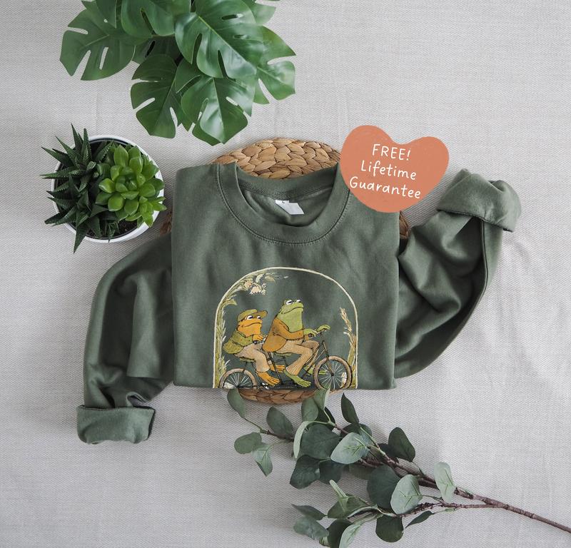 Frog And Toad Sweatshirt Sweater Lifetime Guarantee On Print Classic Book Sweatshirt Cottagecore Sweatshirt Frog Sweatshirt Vintage Sweater - Hoodie - Tshirt