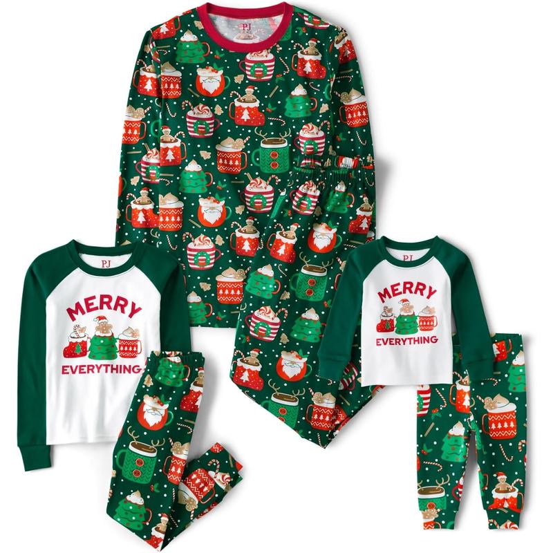 Family Matching Christmas and Holiday Pajama Sets in Cotton