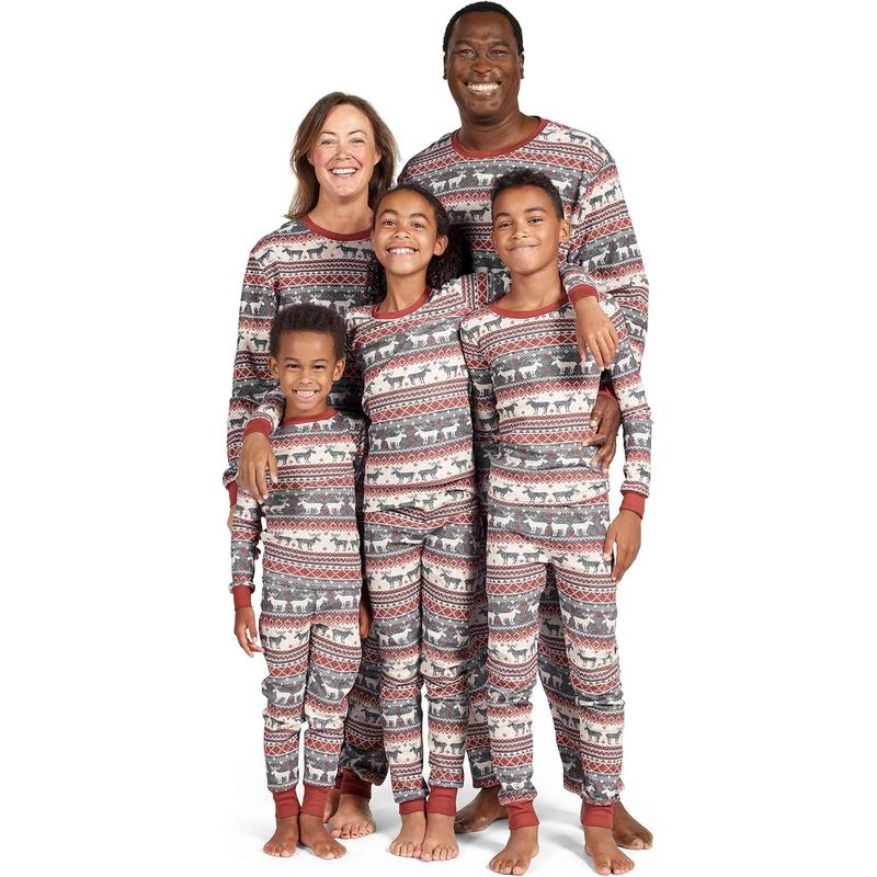 Family Matching Christmas and Holiday Pajama Sets in Cotton