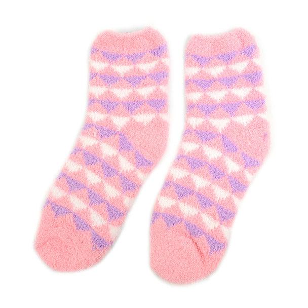 Women's Socks - Assorted 3 Pack Warm Fuzzy Socks