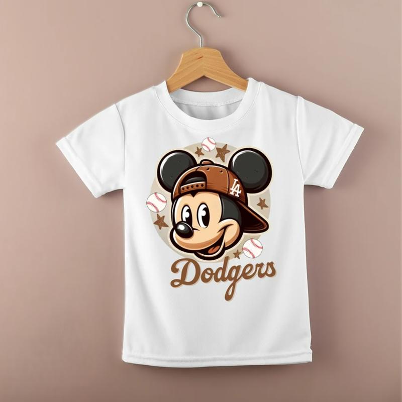 Miickkey's Baseball Tee Mouse Dodgers Shirt for Kid, Youth and Adult, Family maching shirt, Gift shirt for family