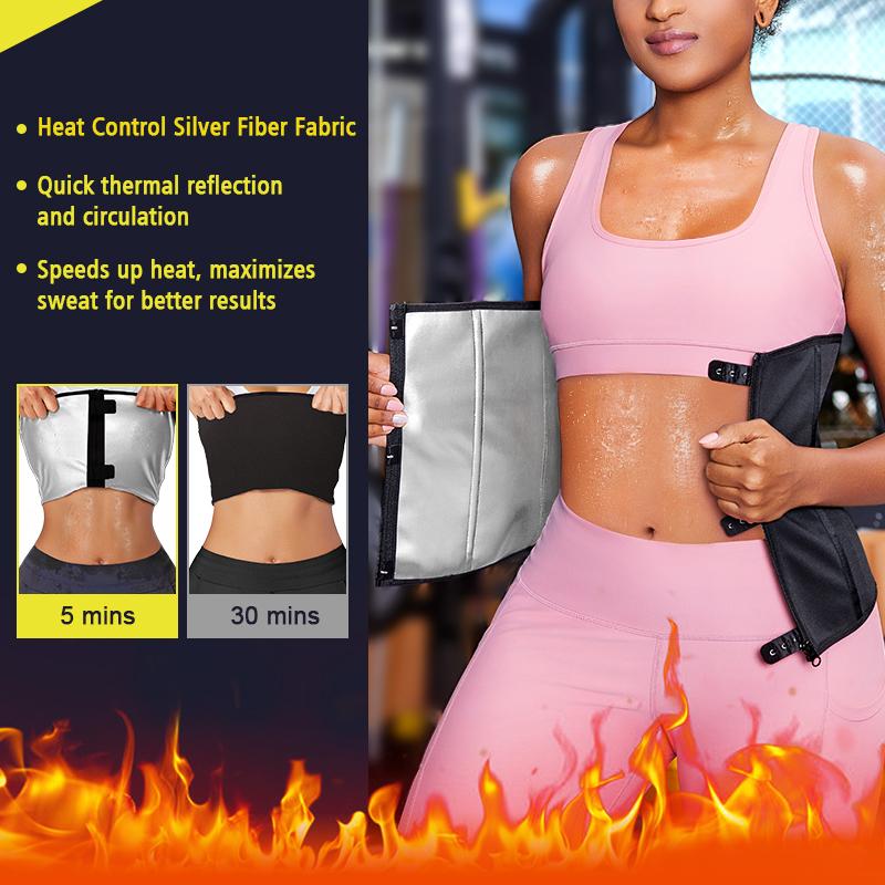 Nebility Sweat Fitness belt for Women Sport Girdle Workout Shapewear