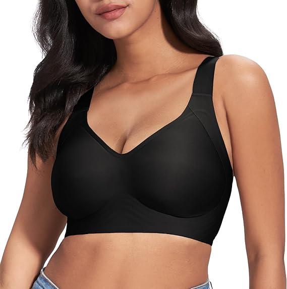 WANAFREE Women Wireless Push Up Bras  Size S to 4XL