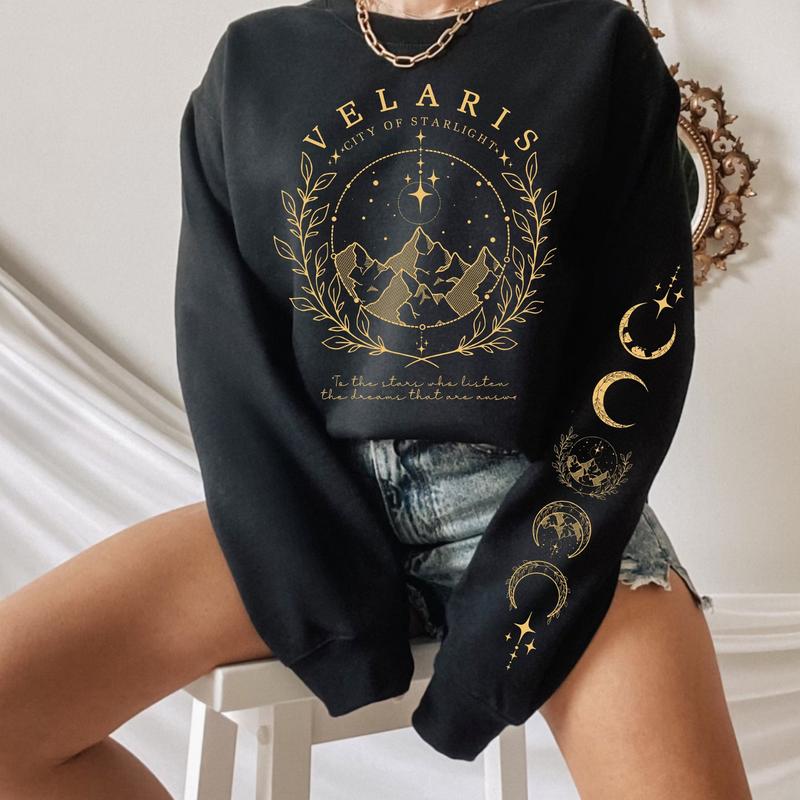 Velaris - The City of Starlight Printed Sweatshirt - The Night Court Acotar City of Starlight Jumper