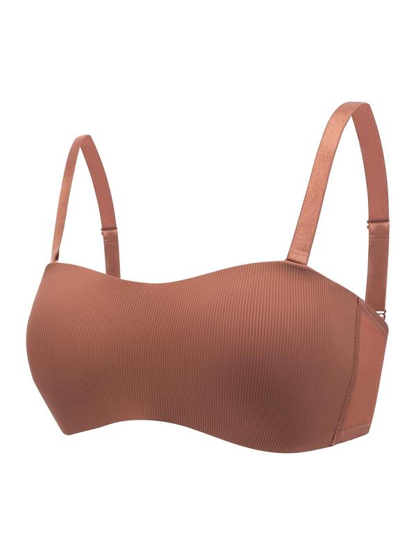 Women's Solid Color Wireless Push Up Bra, Soft Comfort Breathable Adjustable Strap Lingerie Top for Daily Wear, Lingerie for All Seasons